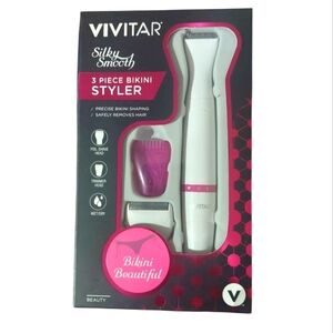 Vivitar Silky Smooth 3 Piece Bikini Styler - White and Pink